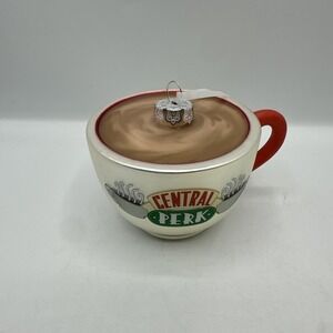 Hallmark Friends Central Perk Coffee Cup Ceramic Holiday Christmas Ornament